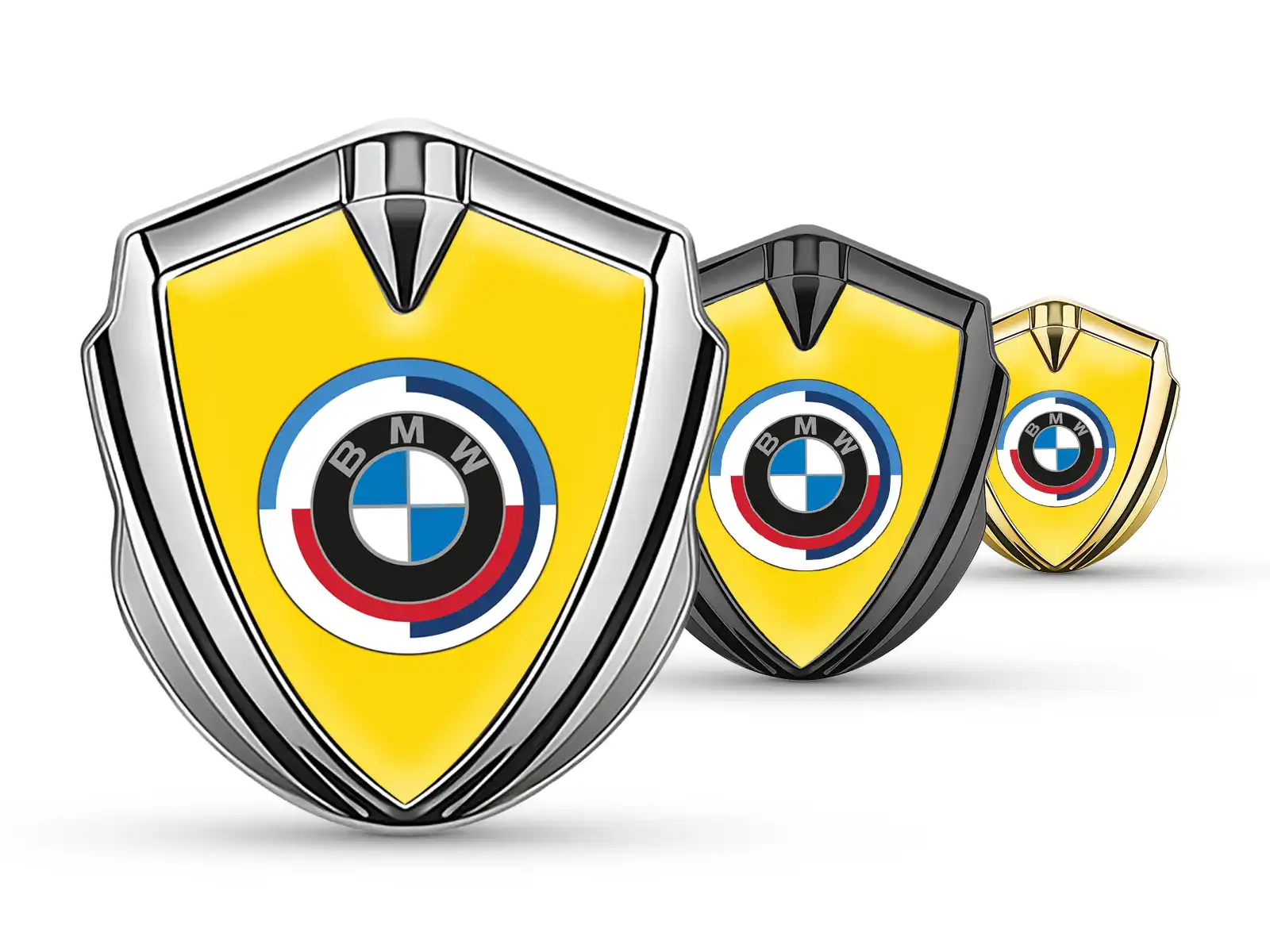 BMW Emblem Metall Abzeichen Tuning Look Glänzend Detail
